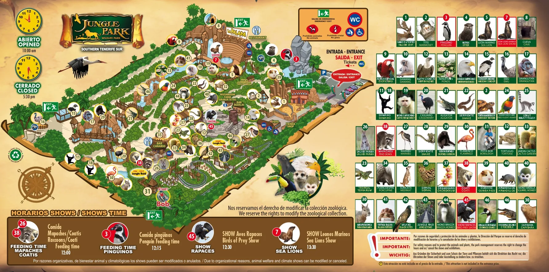 Mapa de Jungle Park