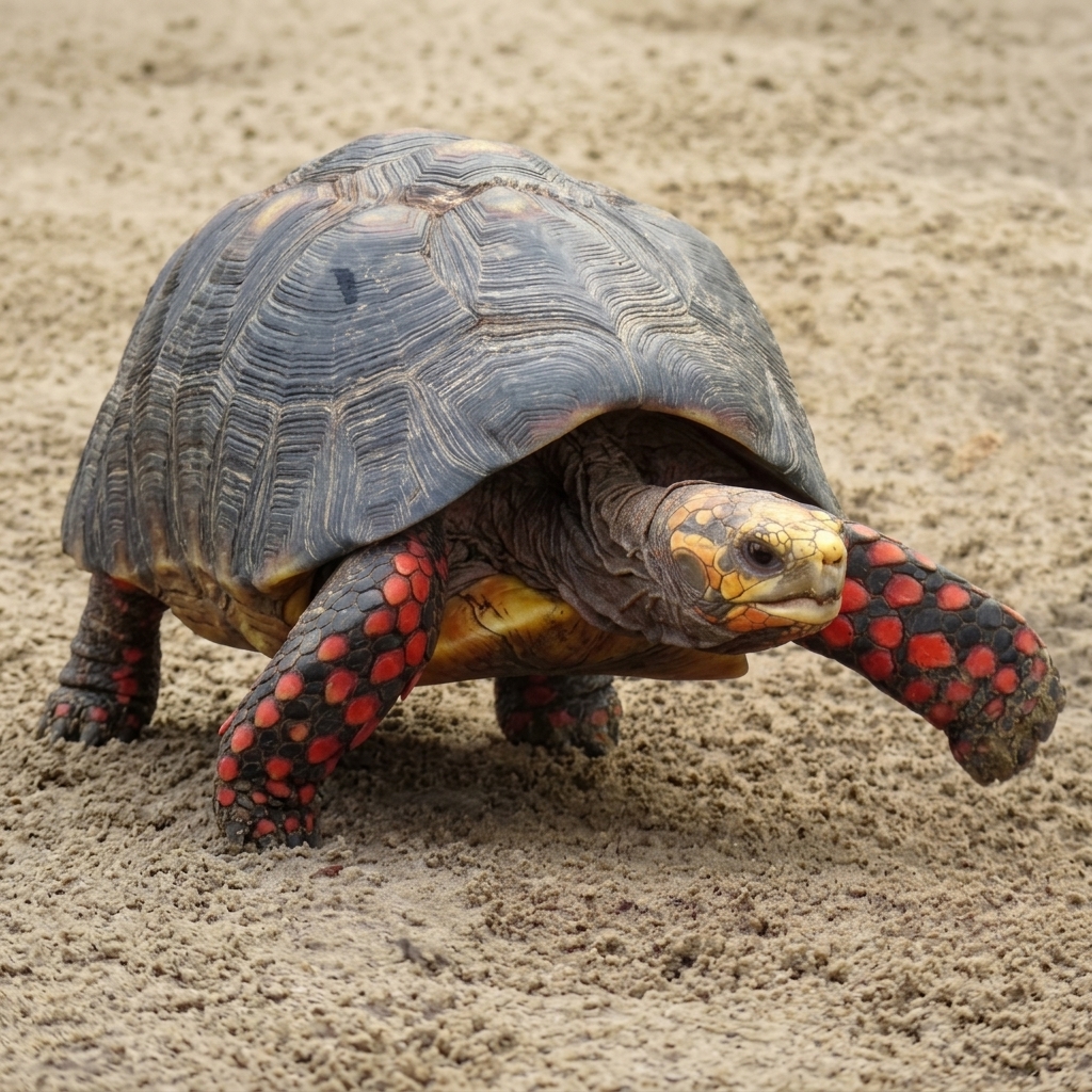 Red-footed Tortoise at Jungle Park: Diet and Fun Facts